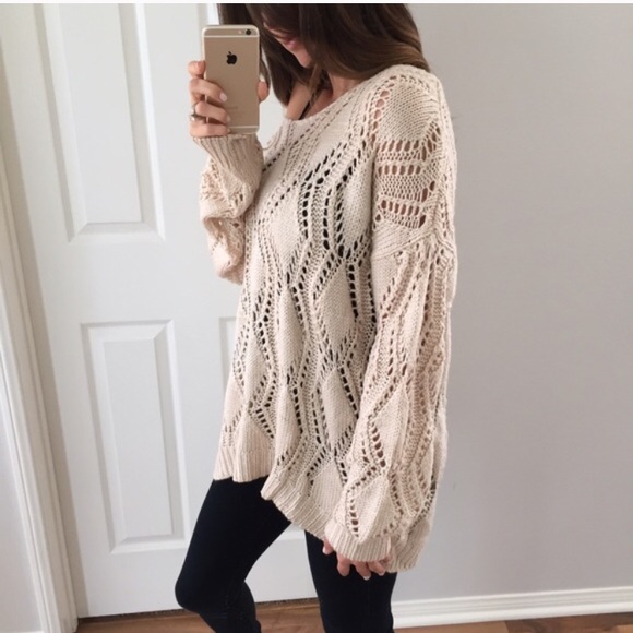 Ivory Decorative Knit Pullover - Picture 4 of 5